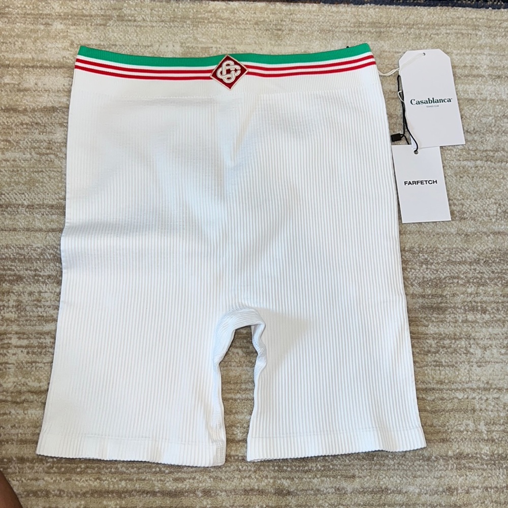 Casablanca Ribbed Knee Length Shorts